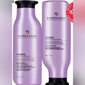 NEW FULL SET Pureolagy Hydrate Shampoo And Conditioner Dou 100% Vegan